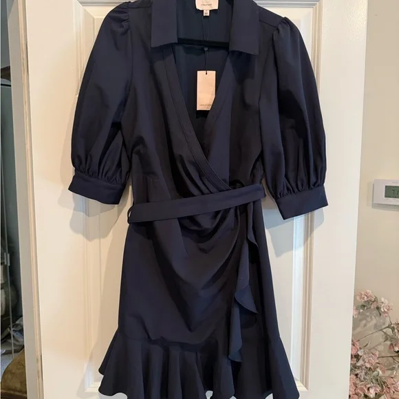 Cinq à Sept Navy Mini Dress - Picture 4 of 6